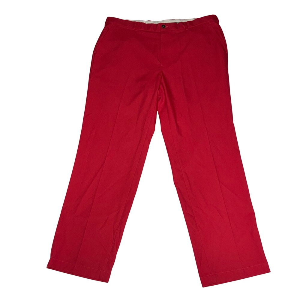 Brooks Brothers St Andrews Links Golf Pants Mens 40x32 Red Performance Trousers